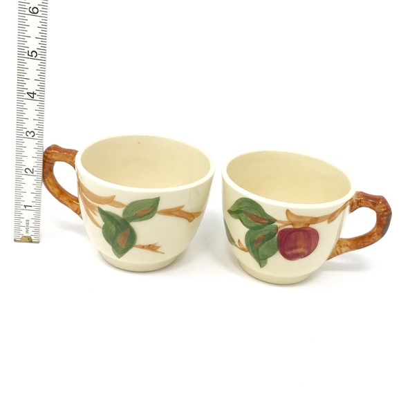 2 VTG Franciscan Ware Apple Tea Coffee Cup - Picture 7 of 8